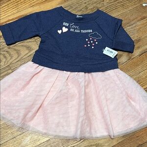 Old Navy Navy and Pink Kids Casual Dress
